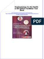 Gould's Pathophysiology For The Health Professions 6th Edition VanMeter Test Bank Instant Download All Chapter