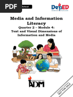 Text and Visual Dimensions of Information and Media