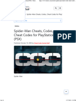 Spider-Man Cheats, Codes, Cheat Codes For PlayStation (PSX) - Cheat Code Central