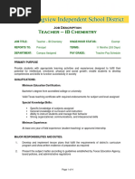 Teacher - IB Chemistry