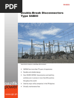 Double Break Disconnectors Type SSBII Up To 550 KV Hapam