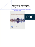 Intermediate Financial Management 13th Edition Brigham Solutions Manual Instant Download All Chapter