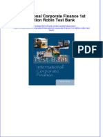 International Corporate Finance 1st Edition Robin Test Bank Instant Download All Chapter