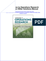 Introduction To Operations Research 9th Edition Hillier Solutions Manual Instant Download All Chapter