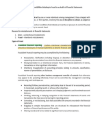 The Auditor's Responsibilities Relating To Fraud in An Audit of Financial Statements - Handouts