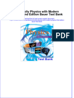 University Physics With Modern Physics 2nd Edition Bauer Test Bank Instant Download All Chapter