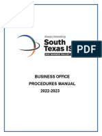 Business Office Procedures Manual 2022-2023