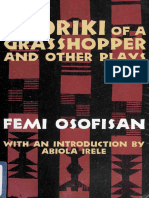 The Oriki of A Grasshopper, and Other Plays by Femi Osofisan Abiola Irele (Introduction)