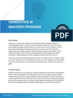 Generative AI Masters Brochure