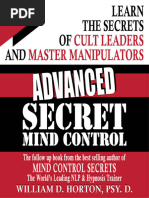 Advanced Mind Control Secrets Coversational Hypnosis NLP Learn The Secrets of Cult Leaders and Master Manipulators (DR. William Horton)