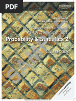 Cambridge International As A Level Mathematics Probability Statistics