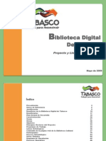 Proyecto de Biblioteca Digital para El Estado de Tabasco