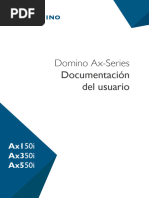 Ax Series User Guide Spanish Domino 350 065055