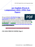 CSS 2024 English Precis and Composition Paper