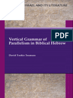 Vertical Grammar of Parallelism in Biblical Hebrew (David Toshio Tsumura) (Z-Library)