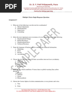 Dpu Sample Paper