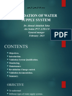 Water System Validation