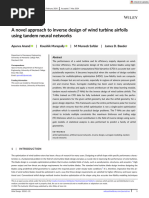 Wind Energy - 2024 - Anand - A Novel Approach To Inverse Design of Wind Turbine Airfoils Using Tandem Neural Networks