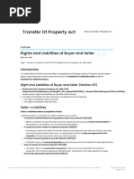 Rights and Liabilities of Buyer and Seller