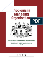 Problems in Managing Organisations