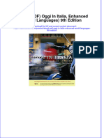 Ebook Download (Ebook PDF) Oggi in Italia, Enhanced (World Languages) 9th Edition All Chapter