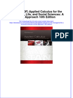 Ebook Download (Ebook PDF) Applied Calculus For The Managerial, Life, and Social Sciences: A Brief Approach 10th Edition All Chapter