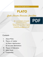 Plato PPT by Dr. Lalnundika Hnamte