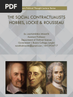 The Social Contract Theories of Hobbes, Locke & Rousseau by Dr. Lalnundika Hnamte