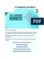 Real and Imaginary Numbers