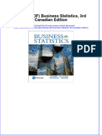 Ebook Download (Ebook PDF) Business Statistics, 3rd Canadian Edition All Chapter