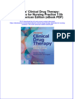 Ebook Download Abrams' Clinical Drug Therapy: Rationales For Nursing Practice 11th North American Edition (Ebook PDF) All Chapter