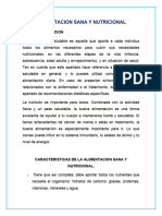 Alimentacion Sana y Nutricional