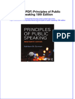 Ebook Download (Ebook PDF) Principles of Public Speaking 19th Edition All Chapter