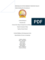 Assessment of The Perfornance of Emergency Response Team in The Municipality of Tagoloan 3 2