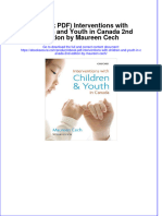 Ebook Download (Ebook PDF) Interventions With Children and Youth in Canada 2nd Edition by Maureen Cech All Chapter