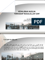 Kewajiban Muslim Kepada Rasulullah