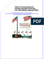 Ebook Download Essentials of Accounting For Governmental and Not-for-Profit Organizations 13th Edition (Ebook PDF) All Chapter