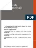 Solid State Funadmentals