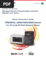 FREQROL-A800/F800/E800 Series: For CC-Link IE Field Network Basic