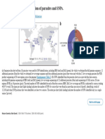 Figure 1 - Geographic Distribution of Parasites and SNPs. - Nature Genetics