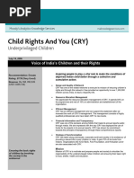 Child Rights and You (CRY)