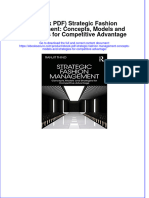 Ebook Download (Ebook PDF) Strategic Fashion Management: Concepts, Models and Strategies For Competitive Advantage All Chapter