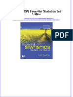 Ebook Download (Ebook PDF) Essential Statistics 3rd Edition All Chapter