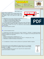 Examen Régional Tetouan - Sujet 2019