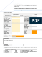 Supplier Financial Health Assessment