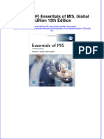 Ebook Download (Ebook PDF) Essentials of MIS, Global Edition 13th Edition All Chapter