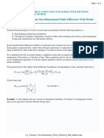 3.3 Transient One-Dimensional Finite Difference Wall Model