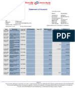 Savings Account Statement of Ubin