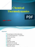 Chemical Thermodynamics