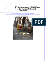 Ebook Download (Ebook PDF) Anthropology: What Does It Mean To Be Human? Second Canadian All Chapter